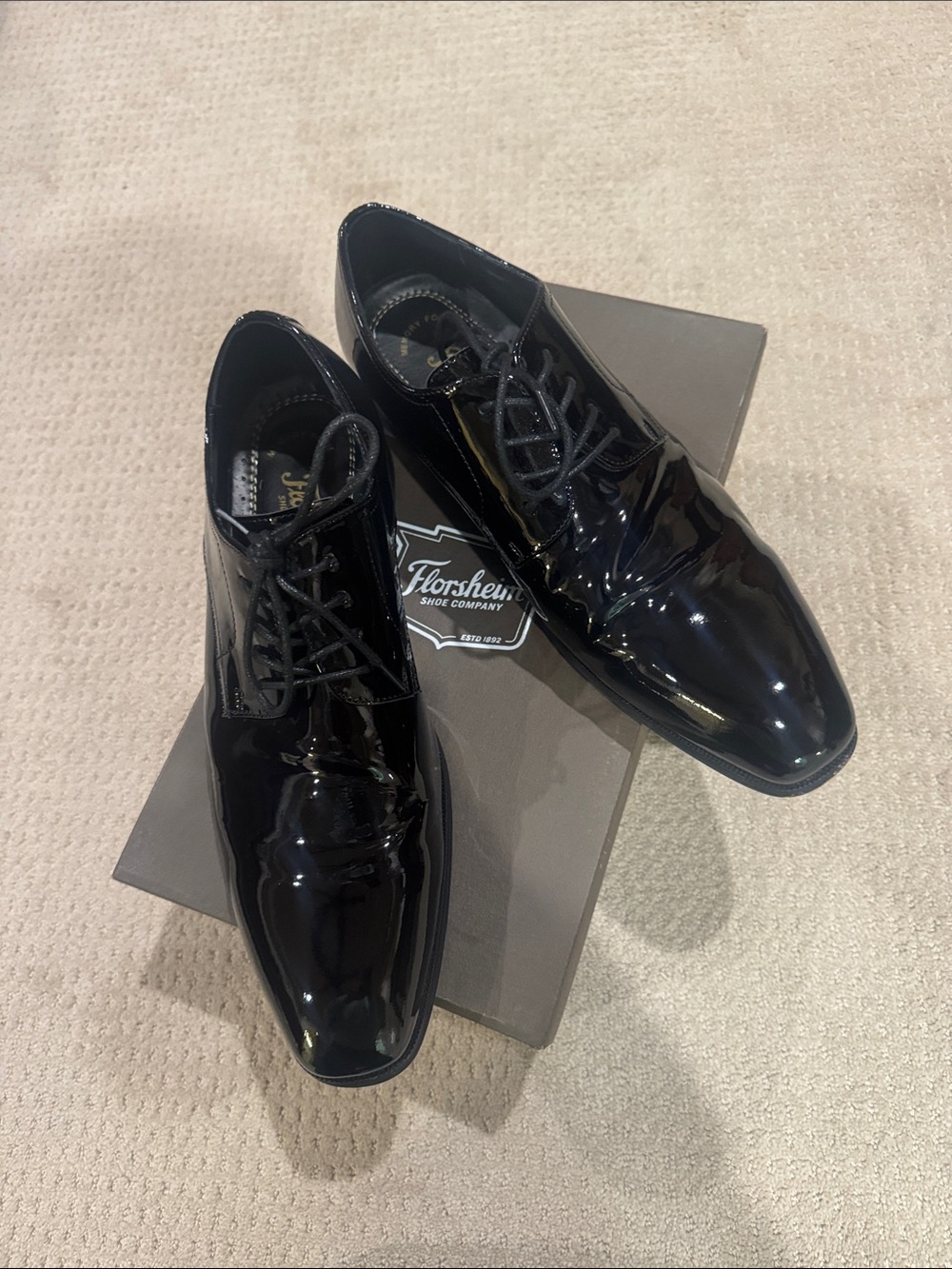 Florsheim Black Patent Leather Dress Shoes